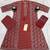 rust red ajrakh printed cotton straight kurta set with dupatta