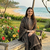black ajrakh hand-block printed cotton straight-cut kurta palazzo suit set with dupatta
