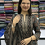 black ajrakh hand-block printed cotton straight-cut kurta palazzo suit set with dupatta