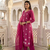 pink cotton straight kurta set with white embroidery and dupatta