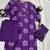 Beautiful jaipuri purple floral printed cotton anarkali suit with dupatta