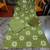green floral printed cotton anarkali suit with dupatta