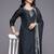 Ethnic Motifs Embroidered Sequinned Kurta With Trousers & Dupatta