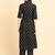Geometric Printed Shirt Collar Regular Kurta with Trousers
