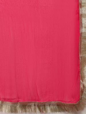 Bandhani Printed Gotta Patti Straight Kurta & Trouser With Dupatta 4