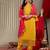 Floral Embroidered Yoke Design Kurta with Trousers & With Dupatta