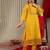 Floral Embroidered Yoke Design Kurta with Trousers & With Dupatta