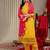 Floral Embroidered Yoke Design Kurta with Trousers & With Dupatta