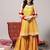 Ethnic Motifs Printed Gotta Patti A-Line Kurta & Sharara With Dupatta
