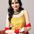 Ethnic Motifs Printed Gotta Patti A-Line Kurta & Sharara With Dupatta