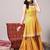 Ethnic Motifs Printed Gotta Patti A-Line Kurta & Sharara With Dupatta