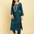 Floral Embroidered Beads & Stones Kurta With Trousers & Dupatta