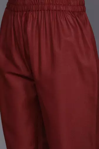 Halter Neck Straight Kurta with Trousers & Dupatta
