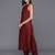 Halter Neck Straight Kurta with Trousers & Dupatta