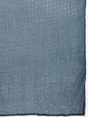 Ethnic Motifs Embroidered Regular Sequinned Kurta with Trousers & Dupatta 4