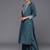 Ethnic Motifs Embroidered Regular Sequinned Kurta with Trousers & Dupatta