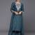 Ethnic Motifs Embroidered Regular Sequinned Kurta with Trousers & Dupatta