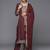 Women Floral Embroidered Regular Kurta with Trousers & With Dupatta