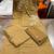 brown embroidered linen angrakha suit set