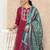 Embroidered Kurta With Trousers & Dupatta