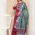 Embroidered Kurta With Trousers & Dupatta