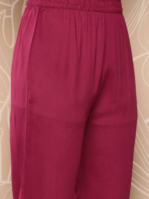 Embroidered Kurta With Trousers & Dupatta 7