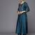 Floral Embroidered Sequinned Chanderi Silk Kurta With Trousers & With Dupatta