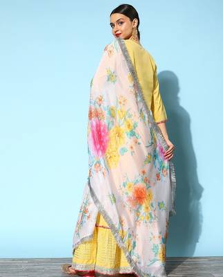Women Ethnic Motifs Pure Cotton Hyper Texture Kurta Set 4