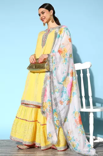 Women Ethnic Motifs Pure Cotton Hyper Texture Kurta Set