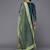 Women Navy Blue Floral Embroidered Thread Work Kurta with Trousers & With Dupatta