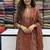 rust red ajrakh printed cotton straight kurta set with dupatta