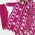 pink white floral block printed cotton straight kurta palazzo set with dupatta