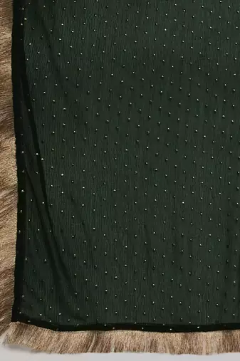 Women Green Kurta with Trousers & With Dupatta