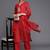 Women Red Floral Embroidered Kurta with Trousers & With Dupatta