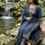 navy blue zari embroidered cotton straight kurta set with dupatta