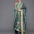 Women Blue Ethnic Motifs Embroidered Kurta with Trousers & Dupatta