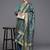 Women Blue Ethnic Motifs Embroidered Kurta with Trousers & Dupatta