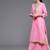 Women Peach-Coloured Ethnic Motifs Pure Cotton Kurta with Sharara & Dupatta