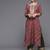 Women Maroon Ethnic Motifs Embroidered Kurta with Palazzos