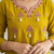 Beautiful jaipuri mustard yellow embroidered cotton-blend straight salwar suit set