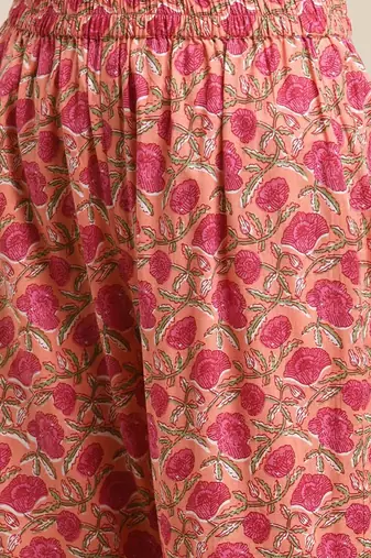 Women White Floral Printed Kurta with Sharara & With Dupatta