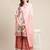 Women White Floral Printed Kurta with Sharara & With Dupatta