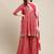 Women Red Ethnic Motifs Printed Gotta Patti Kurta with Sharara & With Dupatta