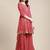 Women Red Ethnic Motifs Printed Gotta Patti Kurta with Sharara & With Dupatta