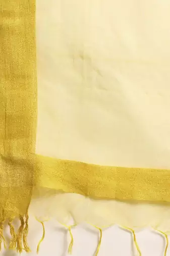 Women Yellow Regular A-Line Kurta with Palazzos & With Dupatta