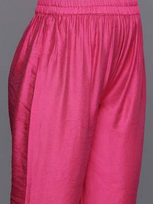 Leheriya Printed Straight Kurta with Trousers & With Dupatta 3