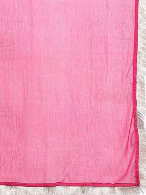 Leheriya Printed Straight Kurta with Trousers & With Dupatta 4