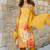 Floral Printed Beads & Stones Kurta With Trousers & Dupatta