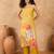 Floral Printed Beads & Stones Kurta With Trousers & Dupatta