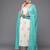 Women Off White Floral Printed Pleated Gotta Patti Kurta with Trousers & With Dupatta